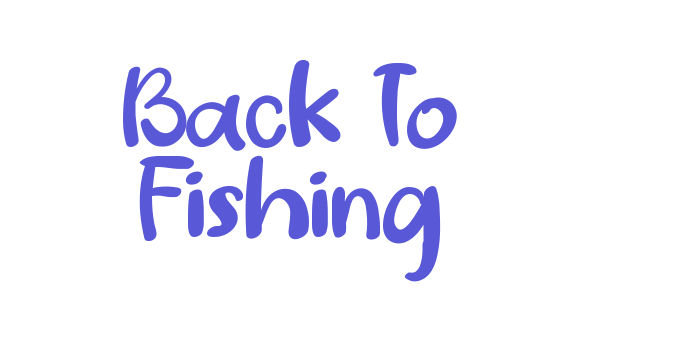 Back To Fishing Font