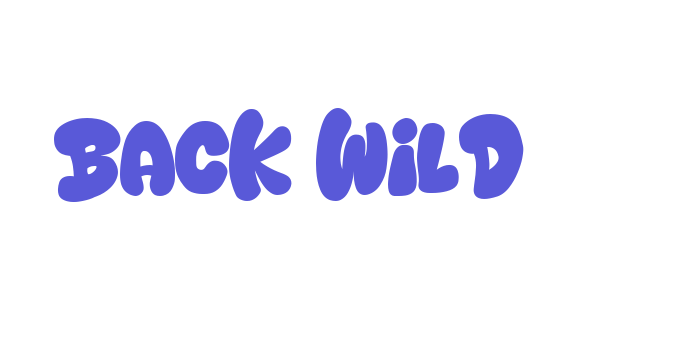 Back Wild Font