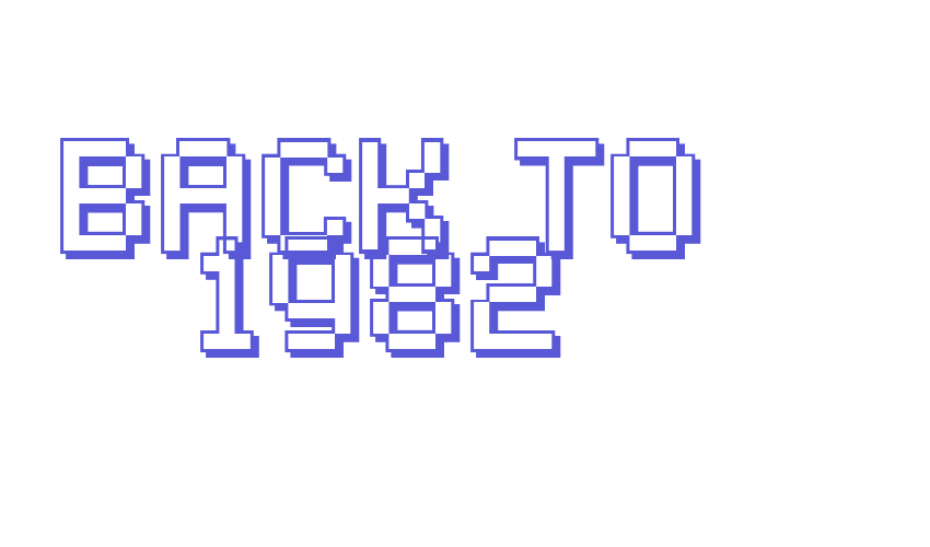 Back to 1982 Font Download