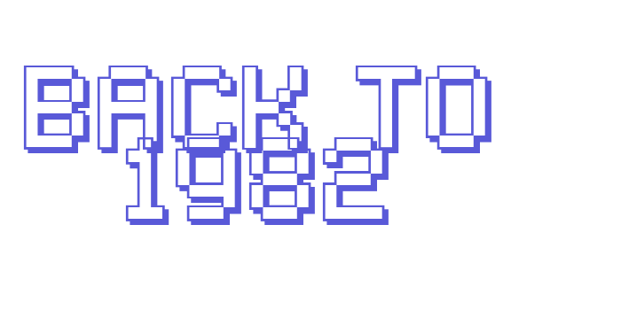 Back to 1982 Font Download