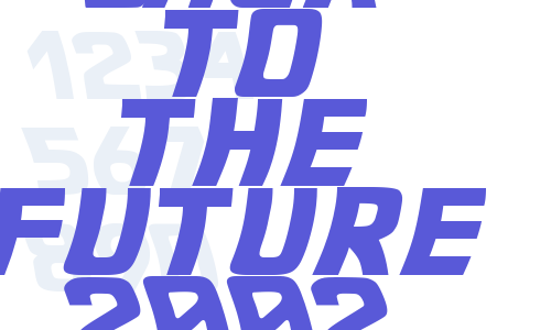 Back to the future 2002 Font