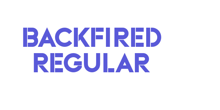 Backfired Regular Font Download