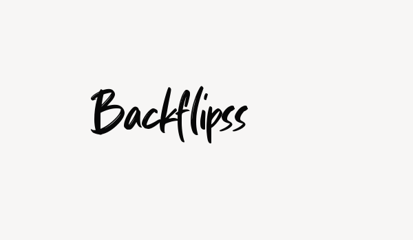 Backflipss Font