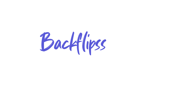 Backflipss Font Download