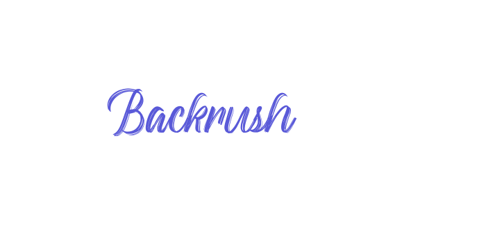 Backrush Font Download