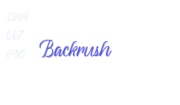 Backrush font download