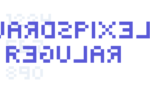 BackwardsPixelized Regular Font Download