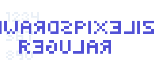 BackwardsPixelized Regular-font-download