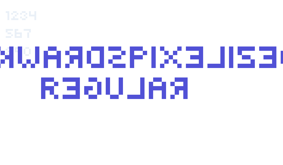 BackwardsPixelized Regular-font-download