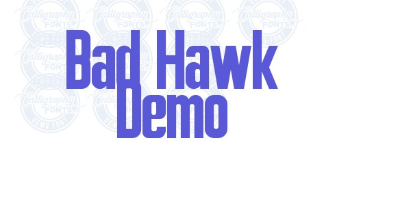 Bad Hawk Demo font free