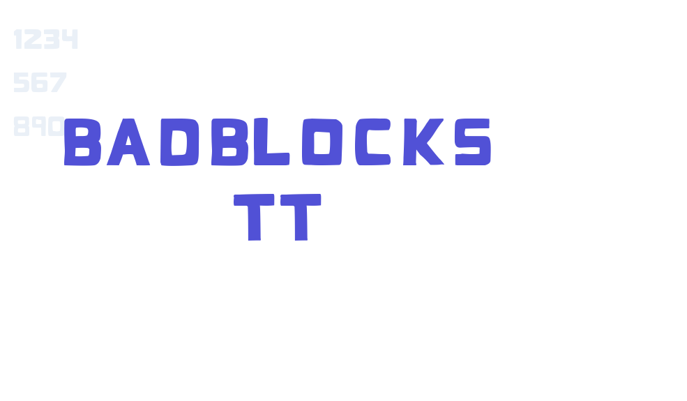 BadBlocks TT-font-download