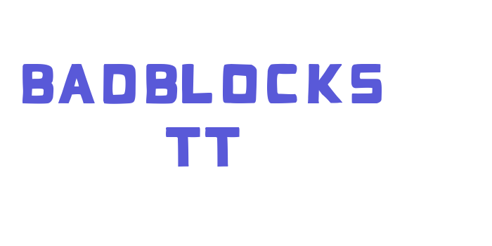 BadBlocks TT Font