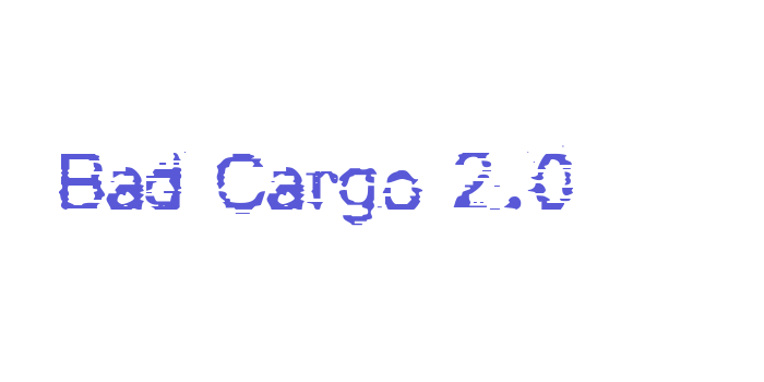 Bad Cargo 2.0 Font