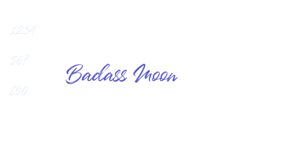 Badass Moon font free