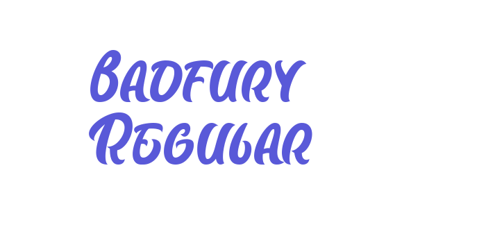 Badfury Regular Font