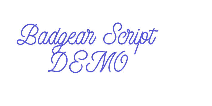 Badgear Script DEMO Font