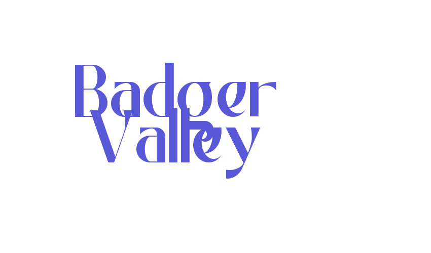 Badger Valley Font Download