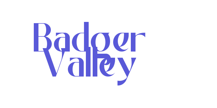 Badger Valley Font Download