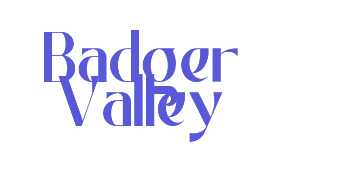 Badger Valley Font