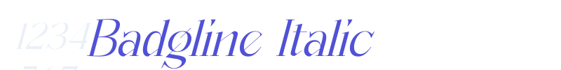 Badgline Italic