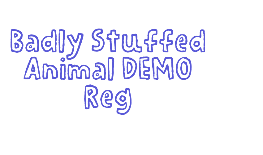 Badly Stuffed Animal DEMO Reg Font