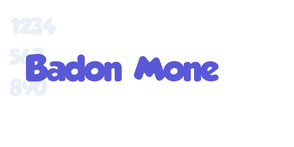 Badon Mone font free