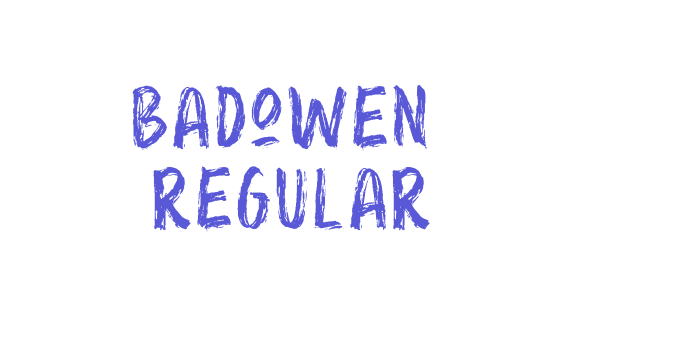 Badowen  Regular Font Download