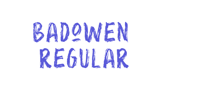 Badowen  Regular Font