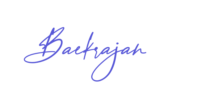 Baekrajan Font