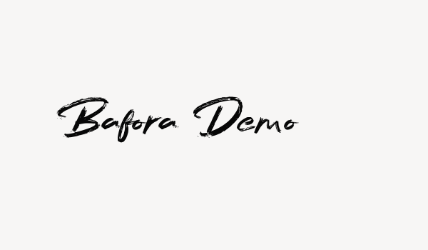 Bafora Demo Font