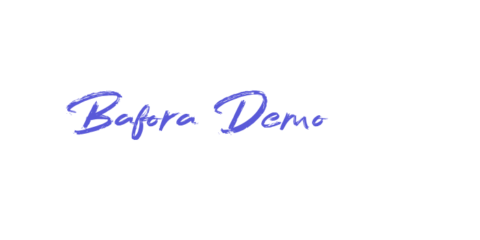 Bafora Demo Font Download