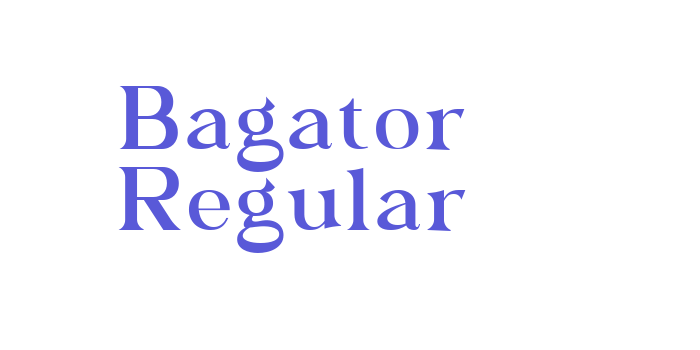 Bagator Regular Font Download