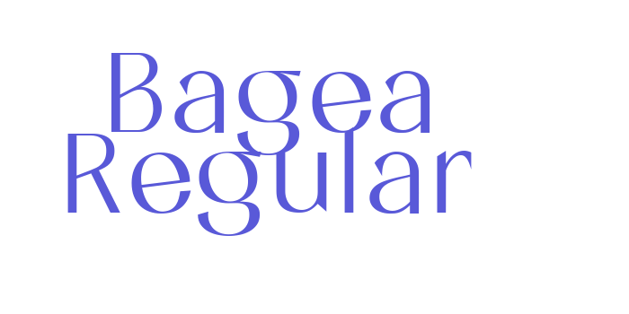 Bagea Regular Font