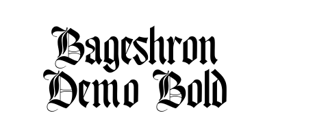 Bageshron Demo Bold