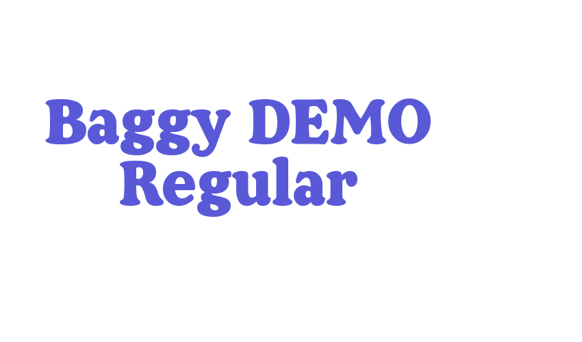 Baggy DEMO Regular Font