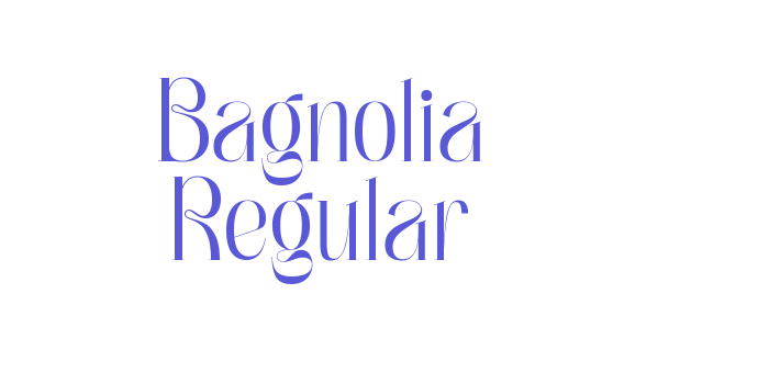 Bagnolia Regular Font