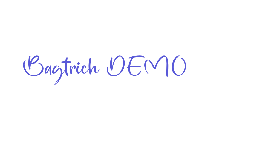 Bagtrich DEMO Font Download