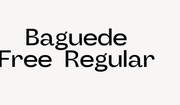 Baguede Free-Regular Font