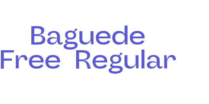 Baguede Free-Regular Font Download