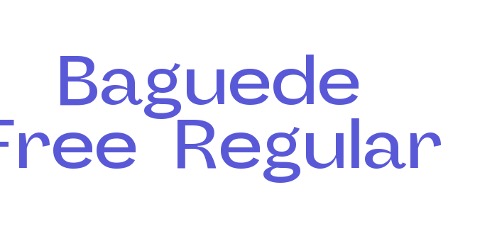 Baguede Free-Regular Font