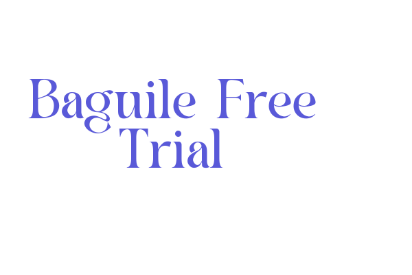 Baguile Free Trial Font