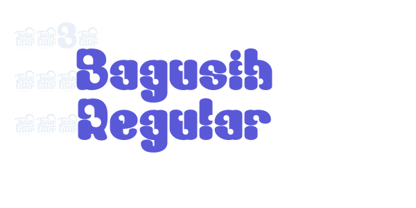 Bagusih Regular font free