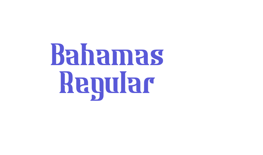 Bahamas Regular Font