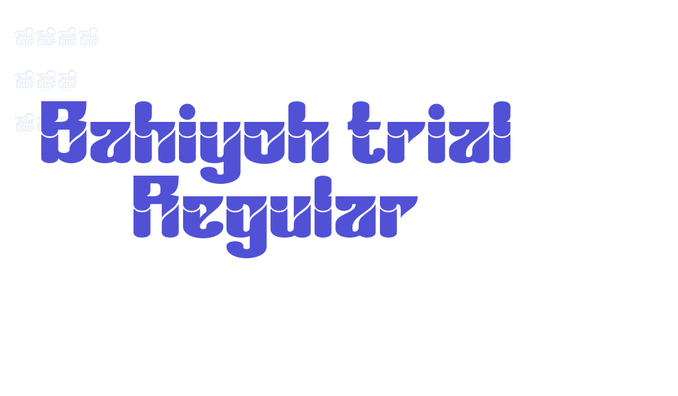 Bahiyoh trial Regular-font-download