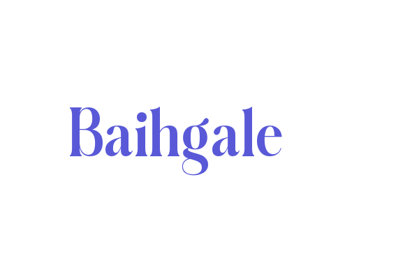 Baihgale Font