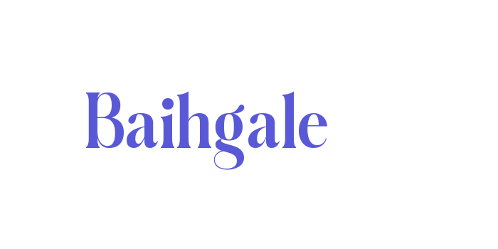 Baihgale Font Download