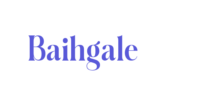 Baihgale Font