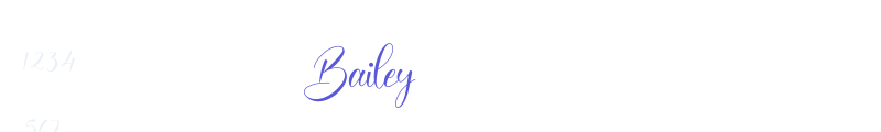 Bailey font