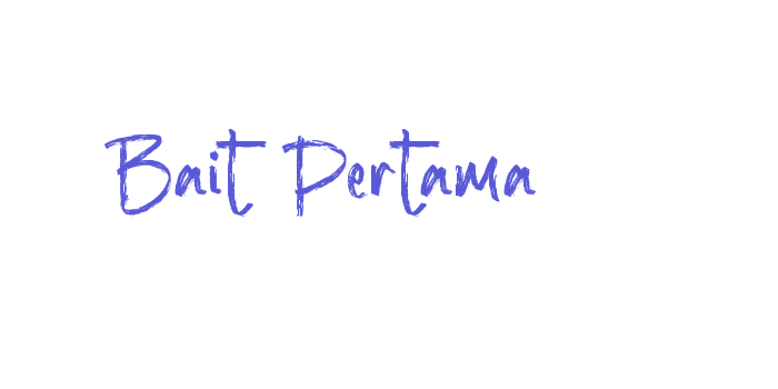 Bait Pertama Font