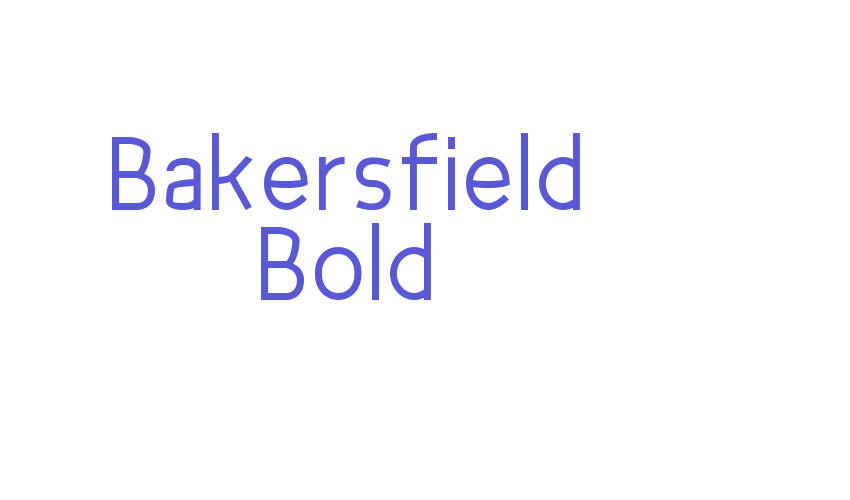 Bakersfield Bold Font